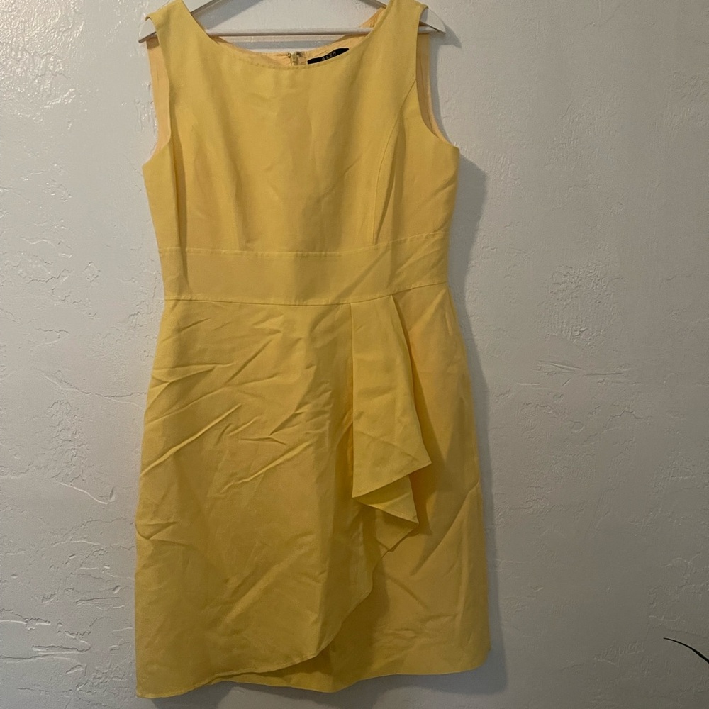 Alex Marie Yellow Sleeveless Dress, Size 12
